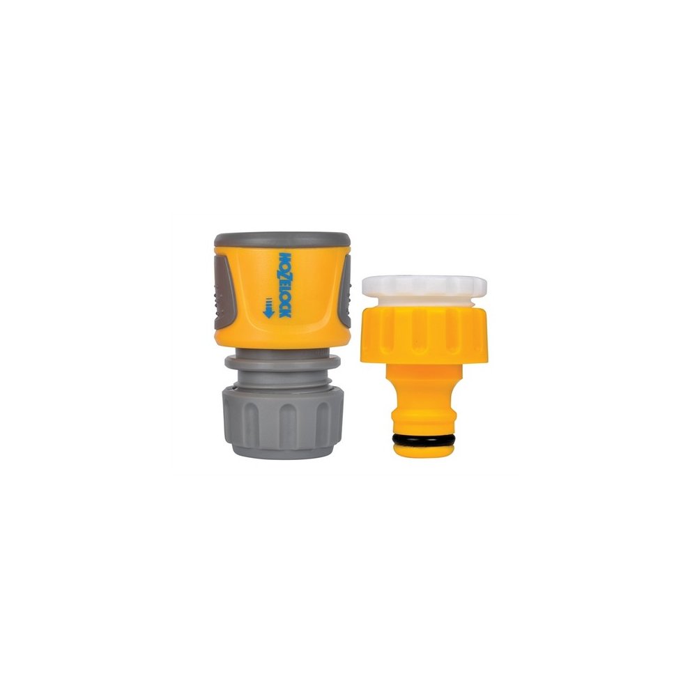 Hozelock 2071 Threaded Tap & Soft Touch Hose End Connector Set