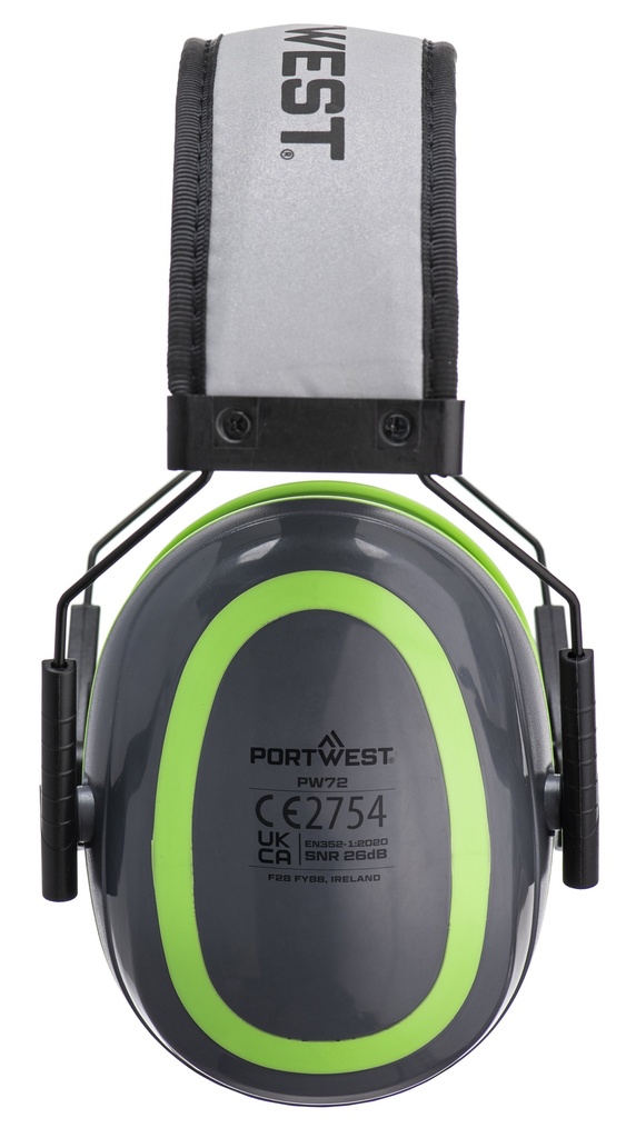 Portwest HV Extreme Ear Defenders Low Grey/Green