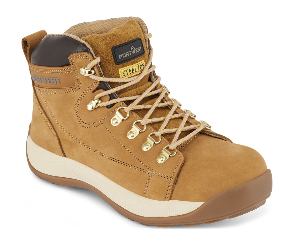 Portwest Steelite Mid Cut Nubuck Boot SB HRO Honey - Size 42