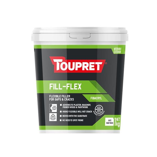 Toupret Fill-Flex (Fibacryl, Ready Mixed, Internal/External) 1kg