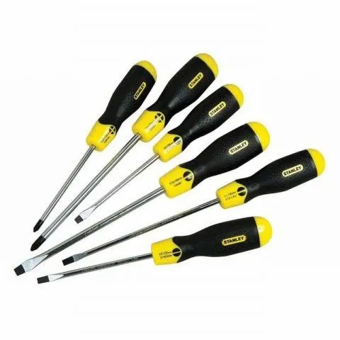 Stanley Cushion Grip Screwdriver Set, 6 Piece