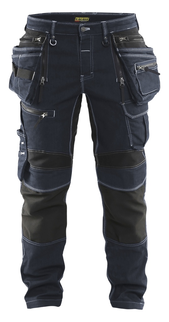 Blaklader Craftsman Trousers with Stretch X1900 Navy Blue/Black - D88