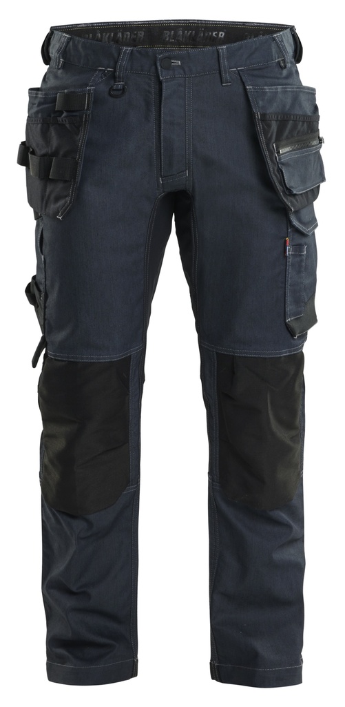 Blaklader Craftsman Trousers with Stretch Navy Blue/Black - D100