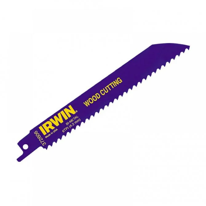 Irwin 606R Sabre Saw Blade Wood Cutting 150mm (5 Pack)