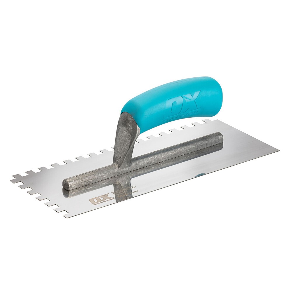 OX Trade Notched Stainless Steel Trowel - 8mm