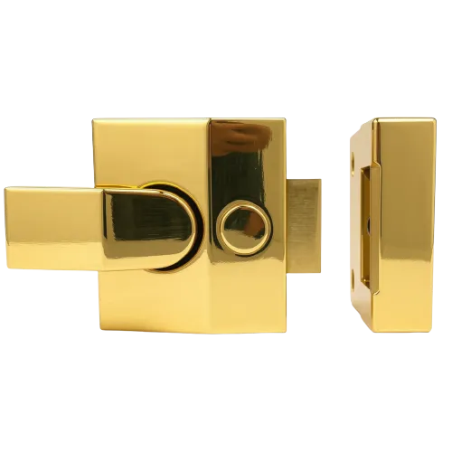 Sichern Night latch - Slanted Case, 60mm - Electro Brass/EB