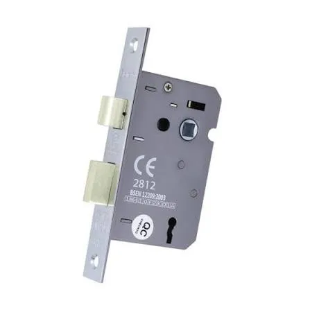 Sichern Euro Profile Mortice Sashlock - CE/Certifire/FD, 76mm -  Chrome Plated