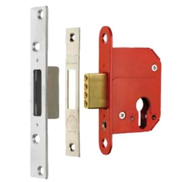 Sichern Rebate Set for BS 5 Lever Sashlock, 13mm - Electro Brass