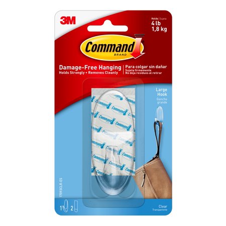 Command Large Clear Hooks 1.8kg 17093CLR
