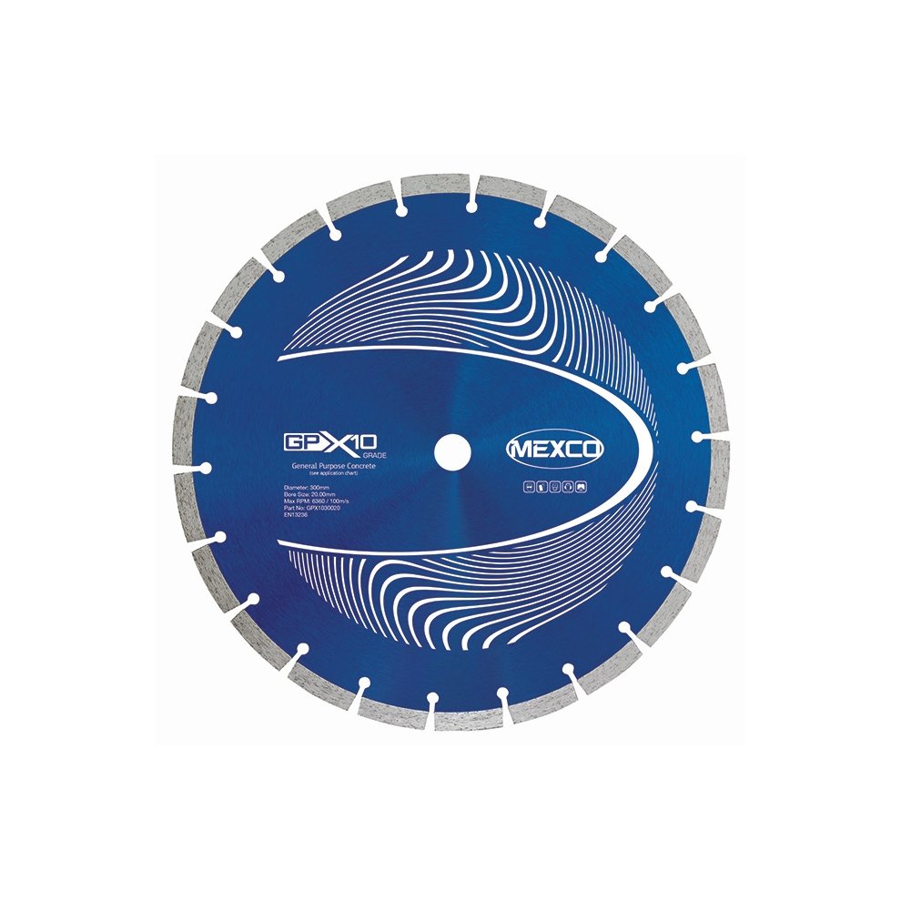 Mexco GPX10 Concrete Diamond Blade 300 x 20mm