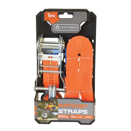 [LE31P] Centurion Ratchet Strap - 2000kg Breaking Strength - 6m
