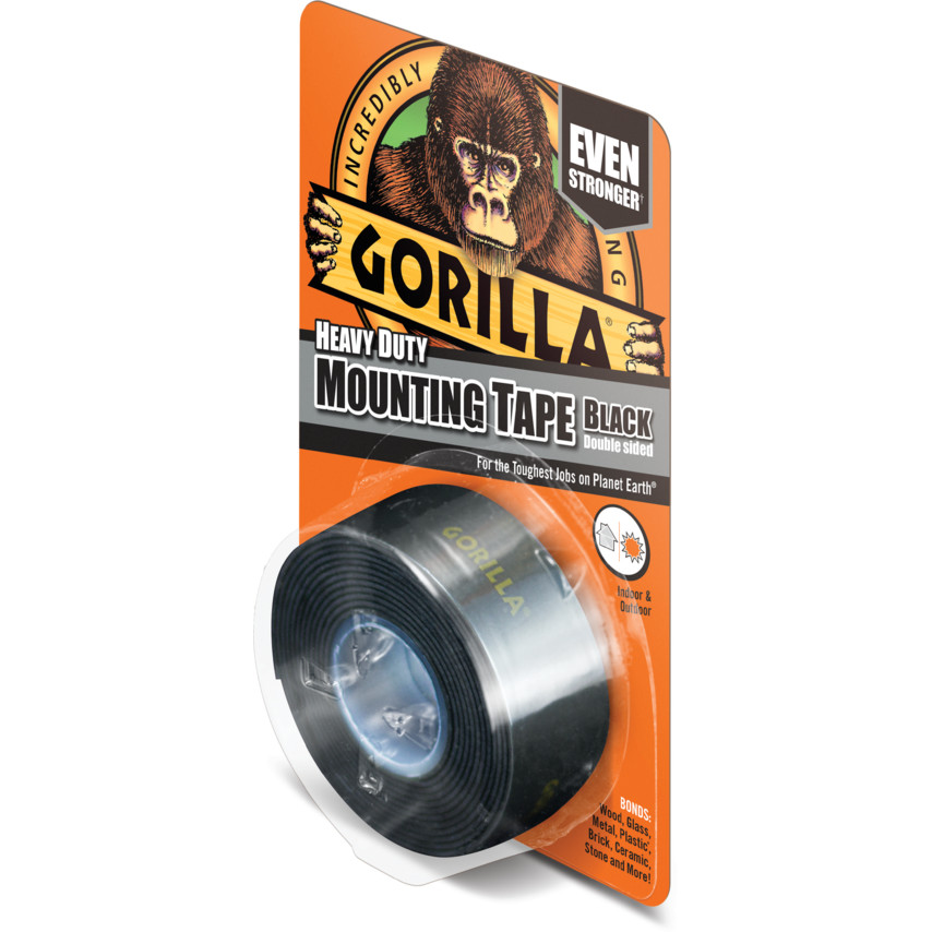 Gorilla Heavy Duty Mounting Tape Black 1.5m
