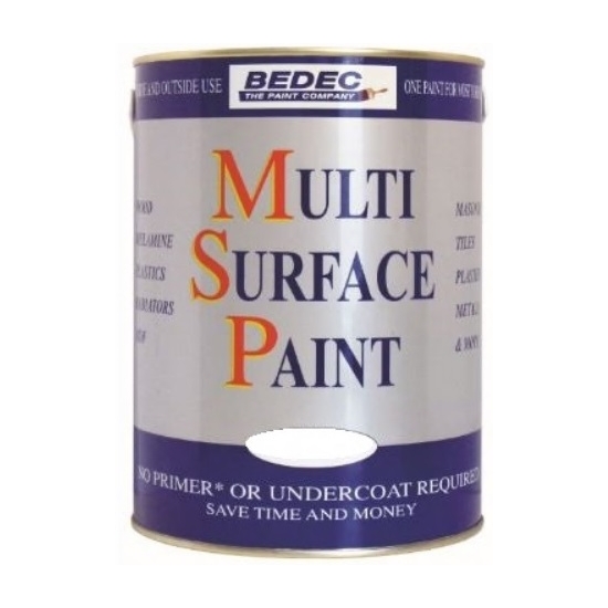 Bedec Multi Surface Paint Satin Satin Black 2.5L
