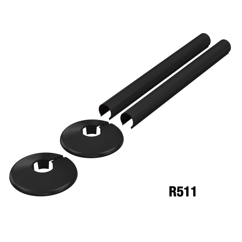 FM Black Radiator Tail Kit Pair