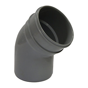 FPS Grey 110mm 135° Bend Spigot/Solvent SP435G