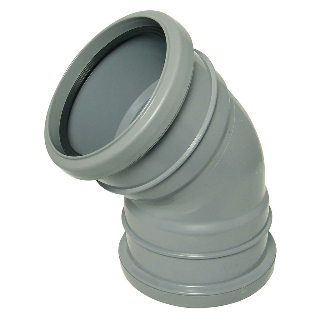 FPS Grey 110mm 135° Bend Double Socket SP563G