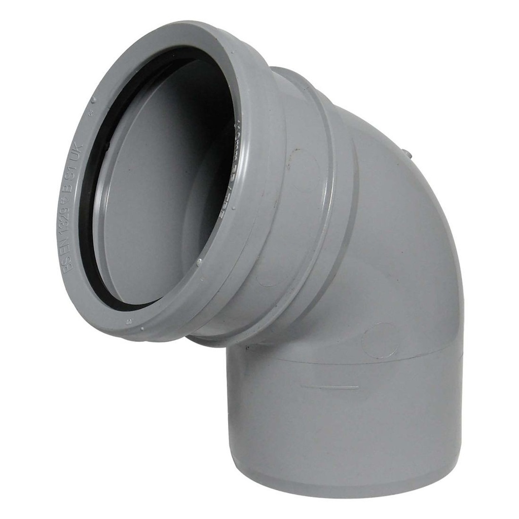 FPS Grey 110mm 112.5° Bend Socket/Spigot SP162G