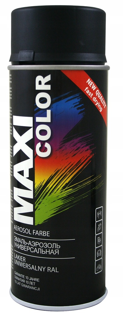 [100051] Maxicolor Matt Deep Black Ral 9005 400ml