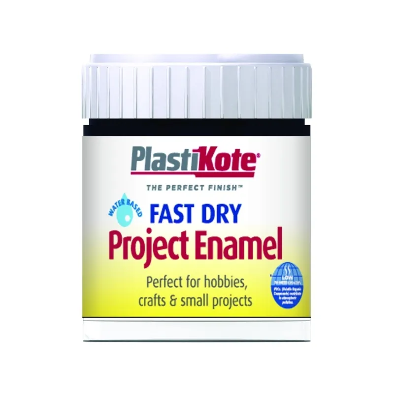 [21285] Plasti-Kote Fast Dry Enamel Flat Black (B-2) 59ml