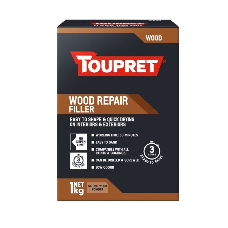 Toupret Wood Repair Filler Powdered White 1kg