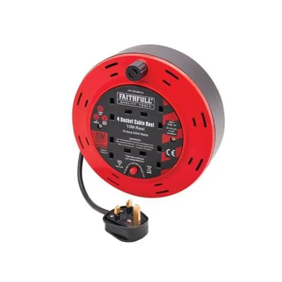 Faithfull 10m Cable Reel