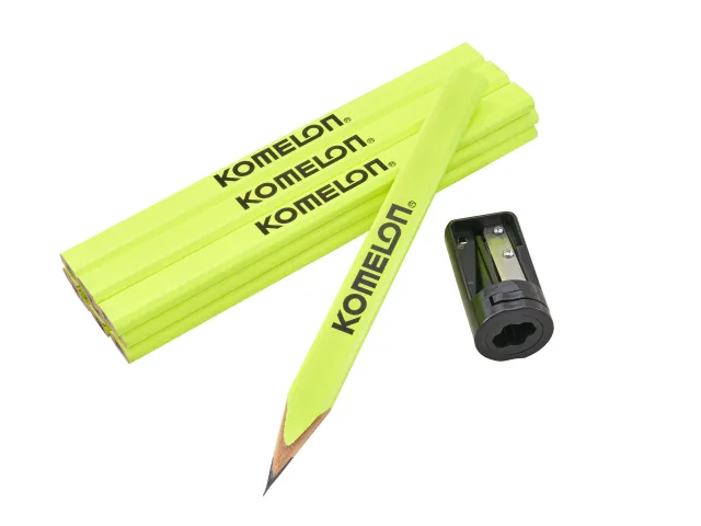 Komelon Carpenters Pencils & Sharpener Set