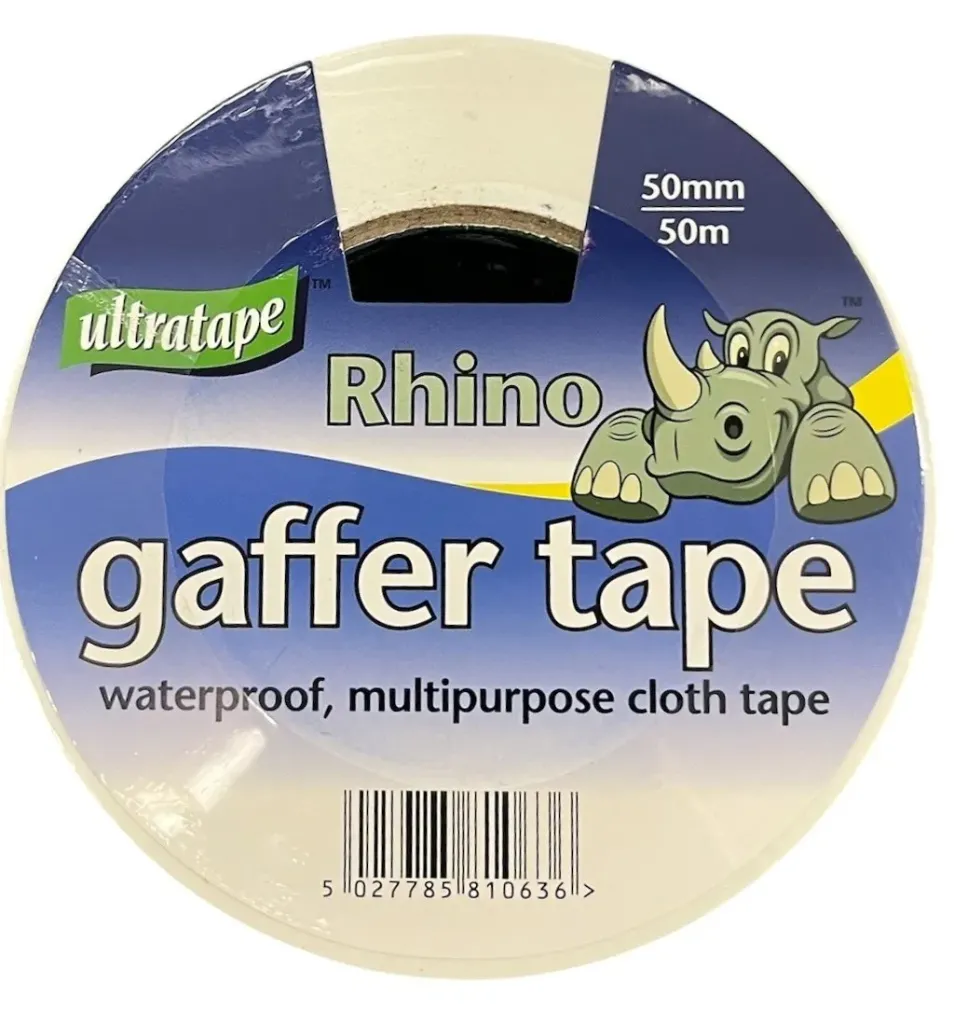 Gaffer Tape 50mm x 50m White "Rhino"
