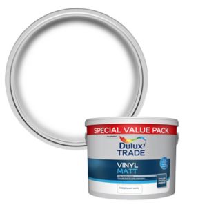 Dulux Trade Vinyl Matt Pure Brilliant White 7.5L
