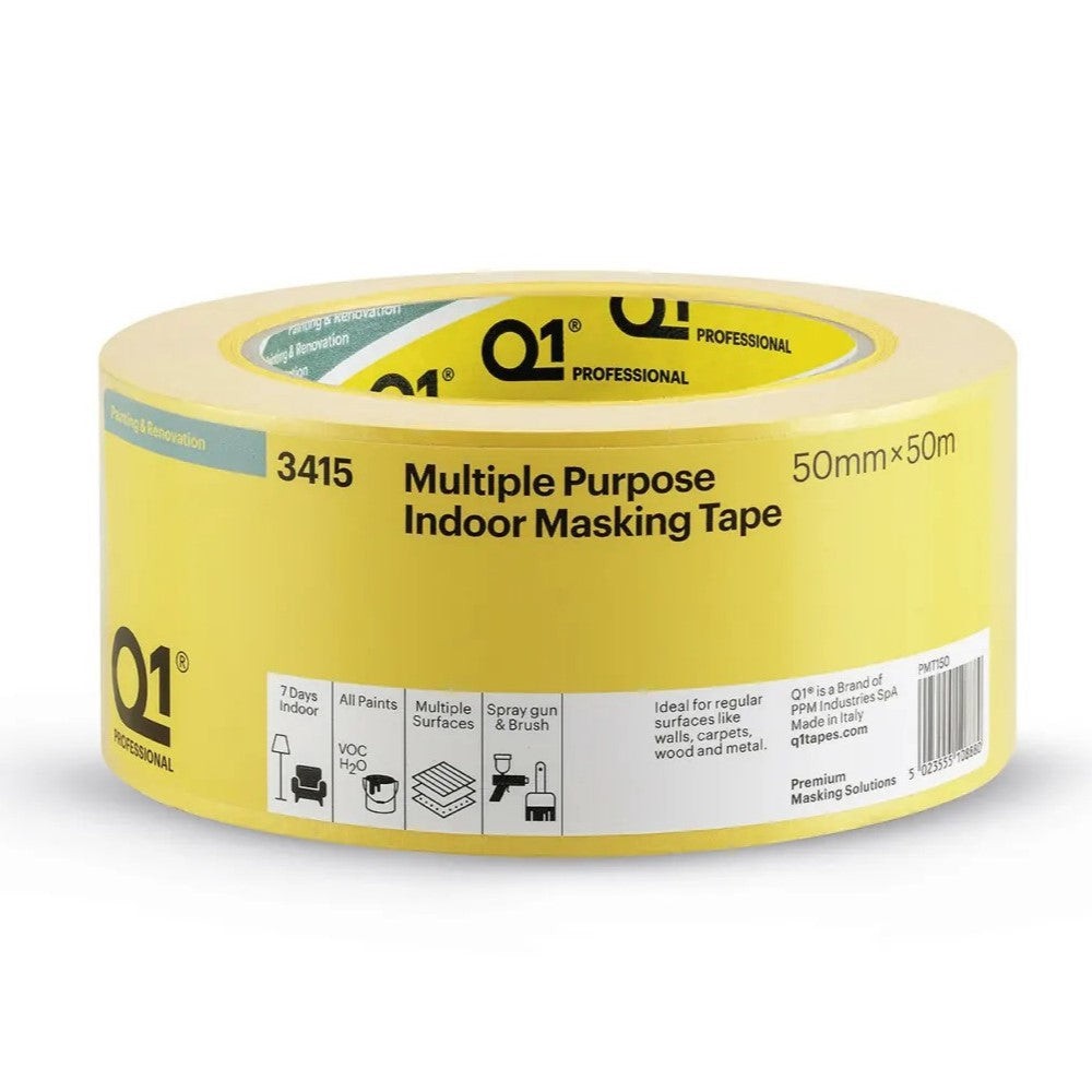 Q1 Multiple Purpose Indoor Masking Tape 36mm x 50m