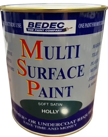 Bedec Multi Surface Paint Satin Holly 750ml