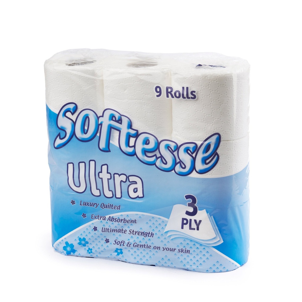 Softesse 3 Ply Ultra White Toilet Rolls