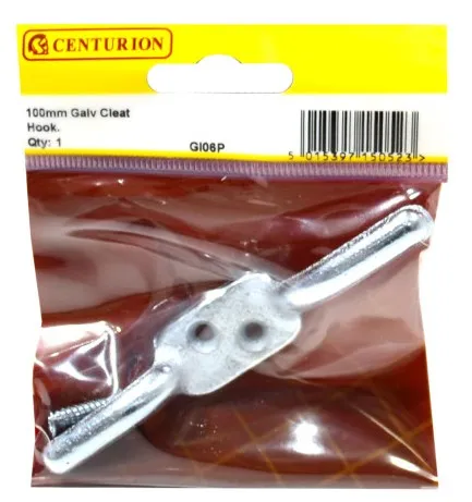 [GI06P] Centurion 100mm (4") Galvanised Cleat Hook
