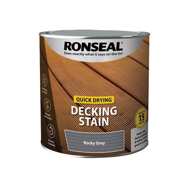 Ronseal Quick Drying Decking Stain Country Oak 2.5L