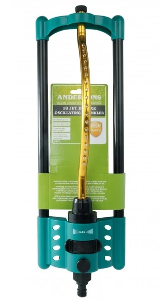 Andersons 18 Jet Deluxe Plastic Oscillating Sprinkler