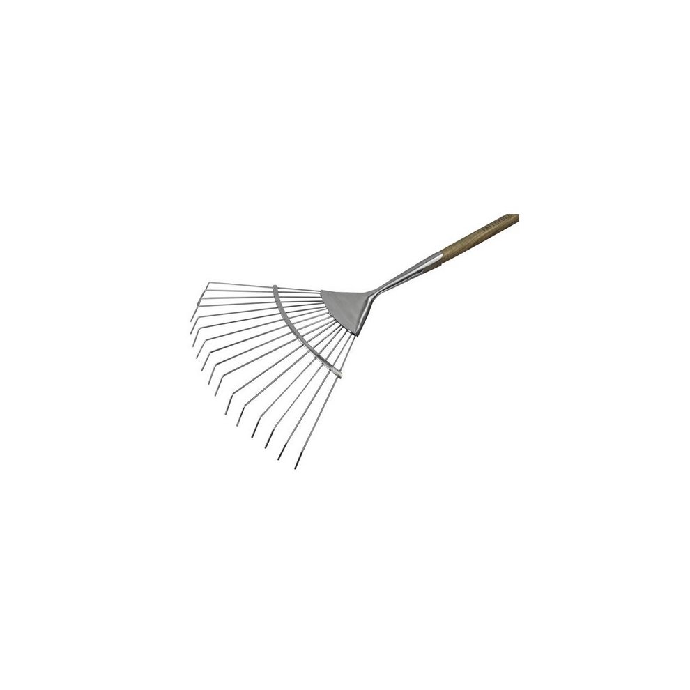 Faithfull Prestige Stainless Steel Lawn Rake Ash Handle