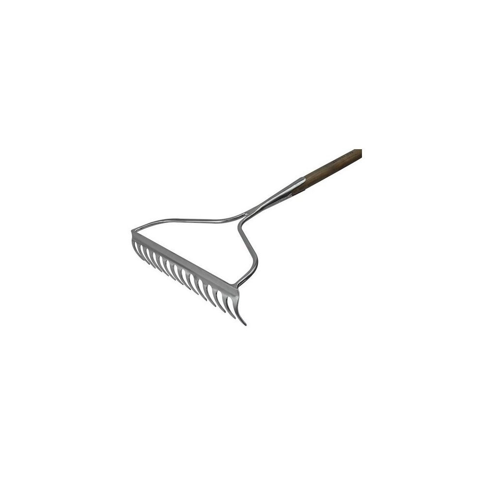 Faithfull Prestige Stainless Steel Garden Rake Ash Handle