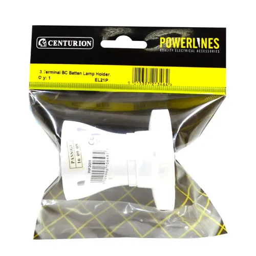Centurion 3 Terminal BC Batten Lamp Holder
