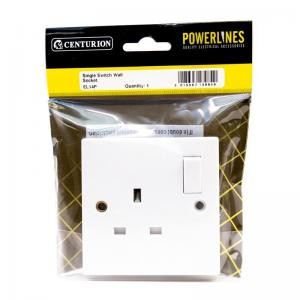 Centurion 13 Amp 1 Gang Switched Wall Socket