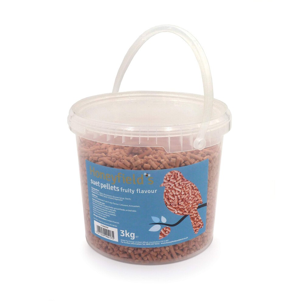 WHM Honeyfields Suet Pellets - Fruity Flavour 3kg tub
