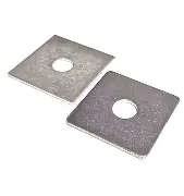 Unifix Square Plate Round Hole Washers BZP - M12 x 50 x 3.0 (Bag of 8)