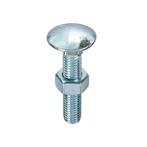 Unifix Grade 4.8 Cup Square Hex Bolts and Nuts DIN 603/555 BZP - M12 x 130 (Bag of 4)
