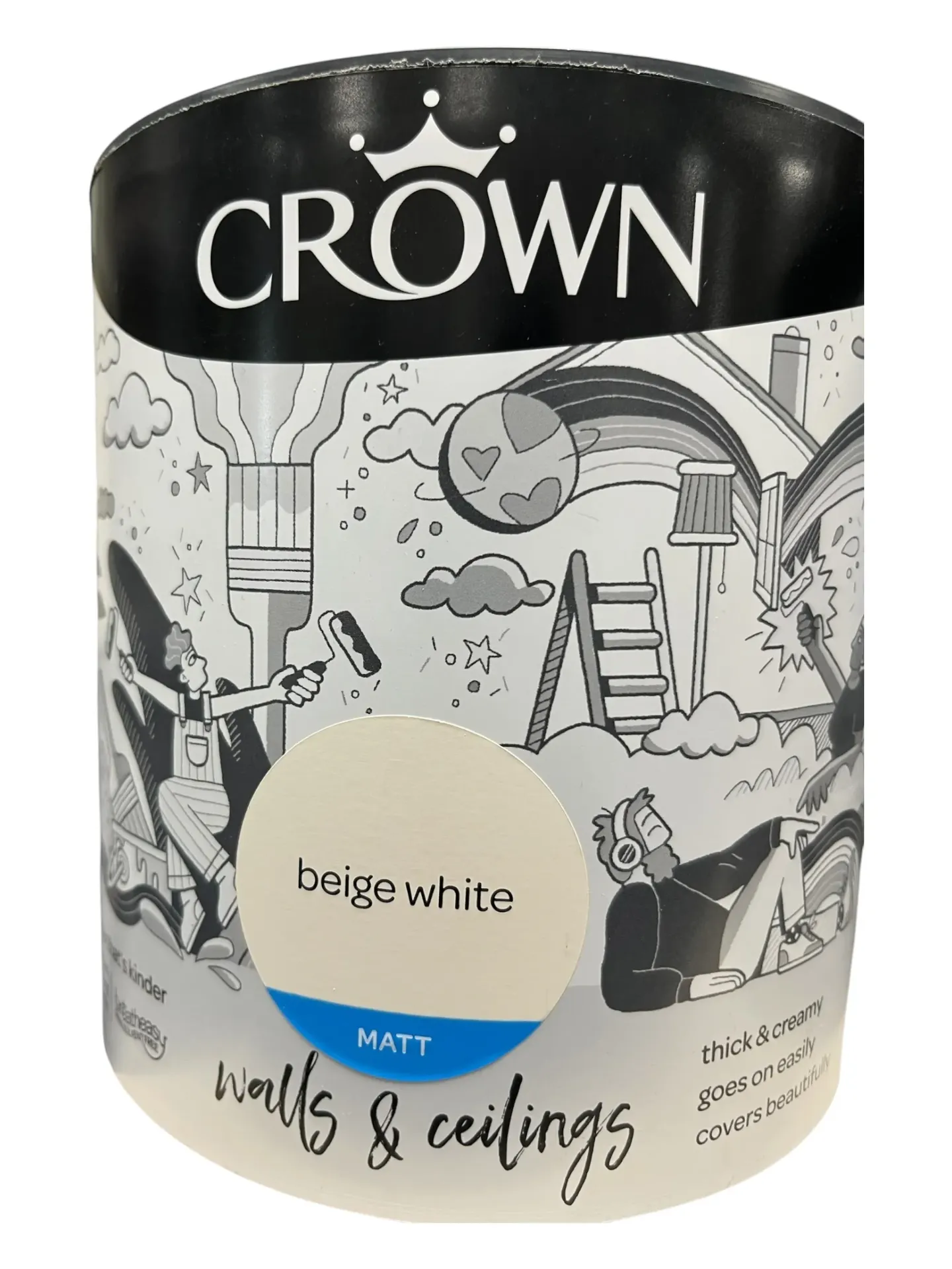 Crown Matt Emulsion Beige White 2.5L