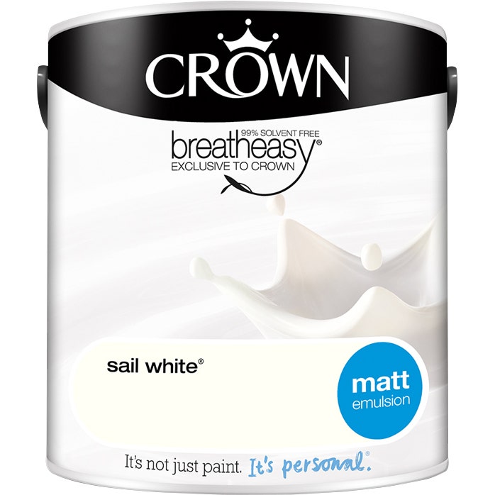 Crown Matt Emulsion Sail White 2.5L