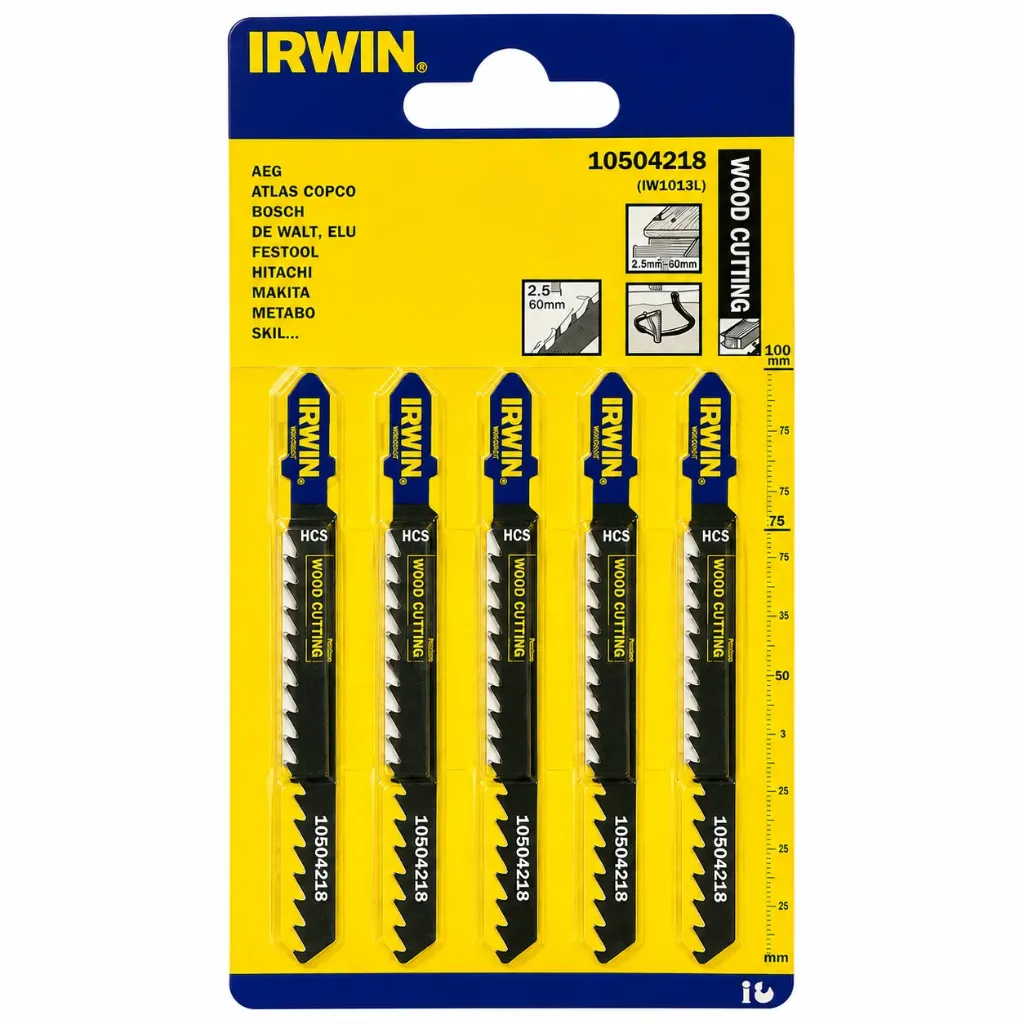 Irwin Wood Jigsaw Blades T144D (5 Pack)