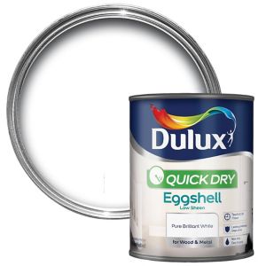[5210875] Dulux Retail QD Eggshell Pure Brilliant White 750ml