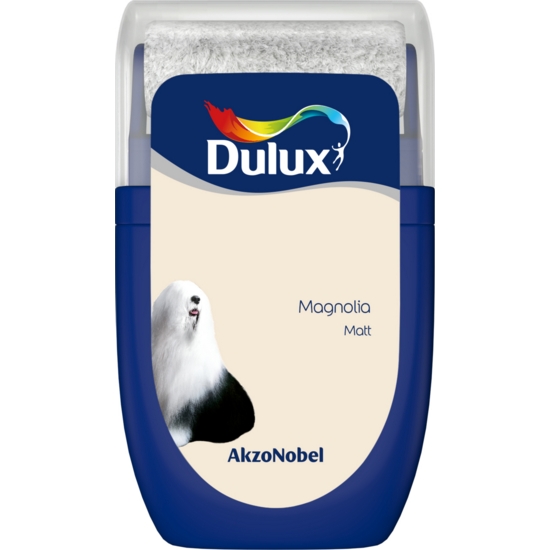 Dulux Walls and Ceilings Matt Paint Magnolia 30ml Sample