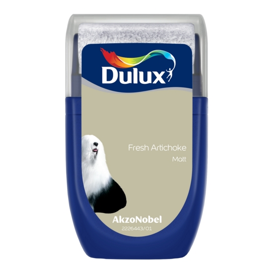 Dulux Walls and Ceilings Matt Paint Fresh Artichoke 30ml Sample