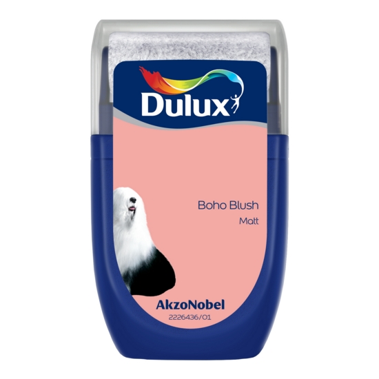 Dulux Walls and Ceilings Matt Paint Boho Blush 30ml Sample