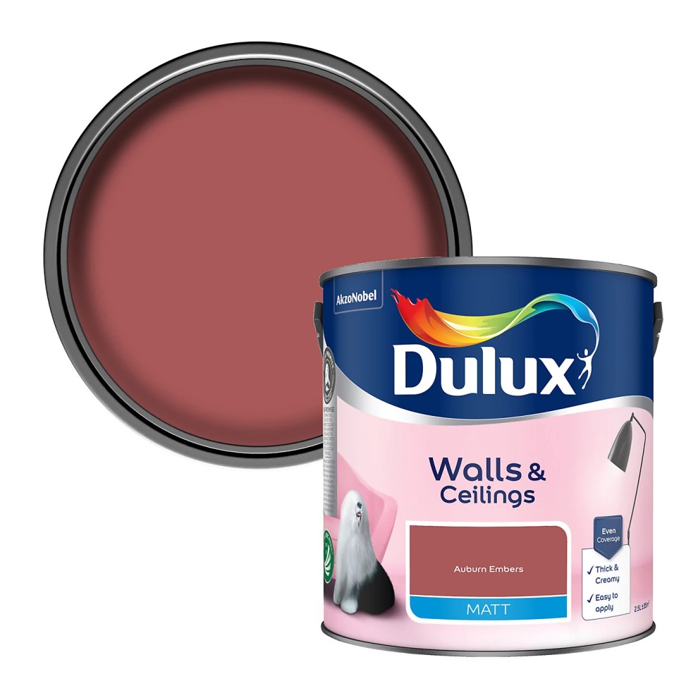 Dulux Retail Vinyl Matt Auburn Embers 2.5L
