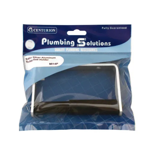 Centurion Toilet Roll Holder - Satin Silver Aluminium